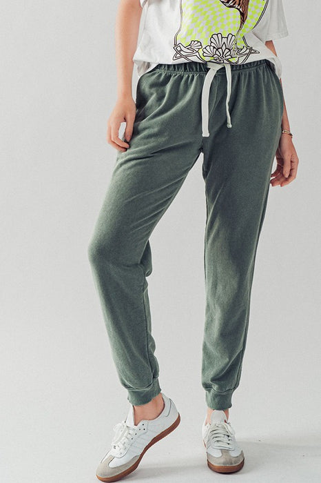 MINERAL WASHED FRENCH TERRY JOGGERS