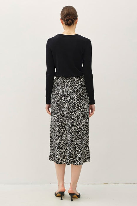 End of Summer Skirt Black Leopard