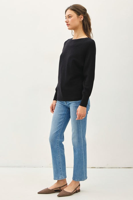 Joan Ribbed Sweater Black