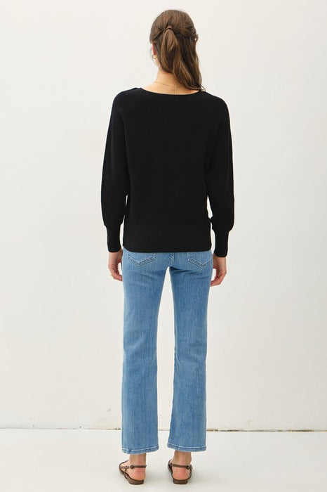 Joan Ribbed Sweater Black