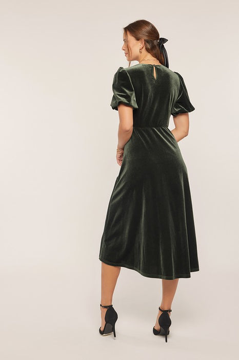 Blakely Velvet Dress H.Green