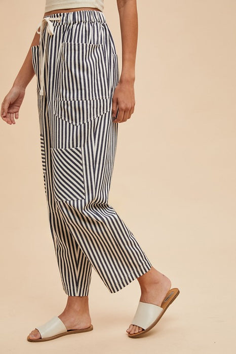 Stripe Barrel Pant