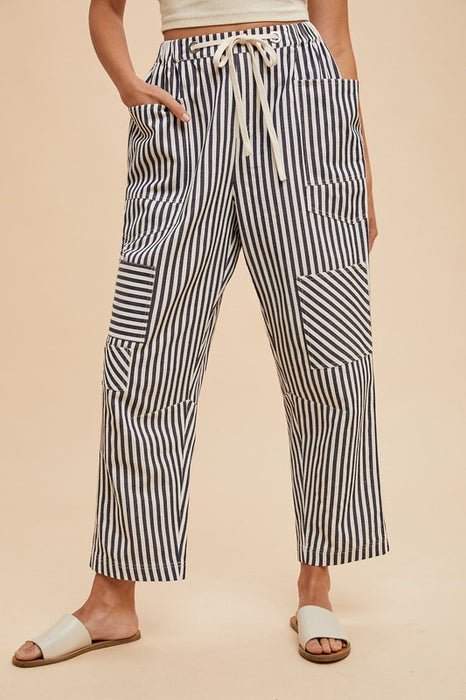 Stripe Barrel Pant
