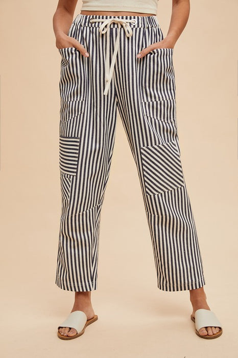 Stripe Barrel Pant