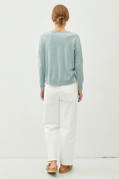 Ev Front Seam Sweater