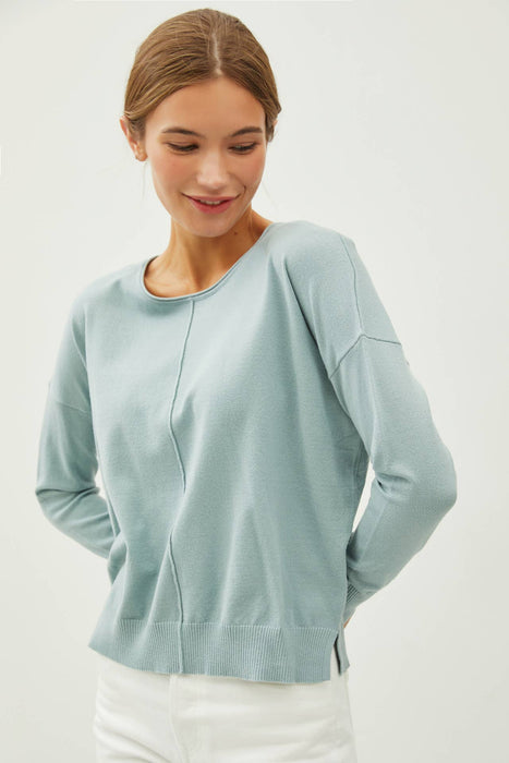 Ev Front Seam Sweater