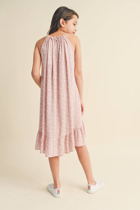 Halter Flounce Dress