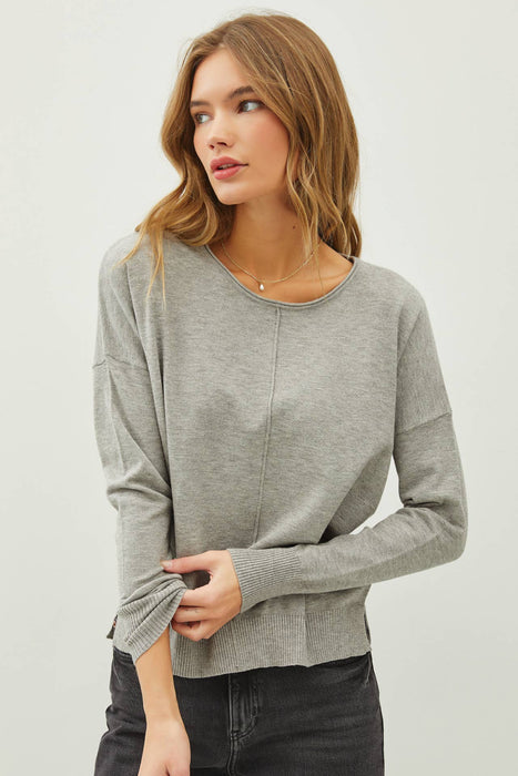 Ev Front Seam Sweater