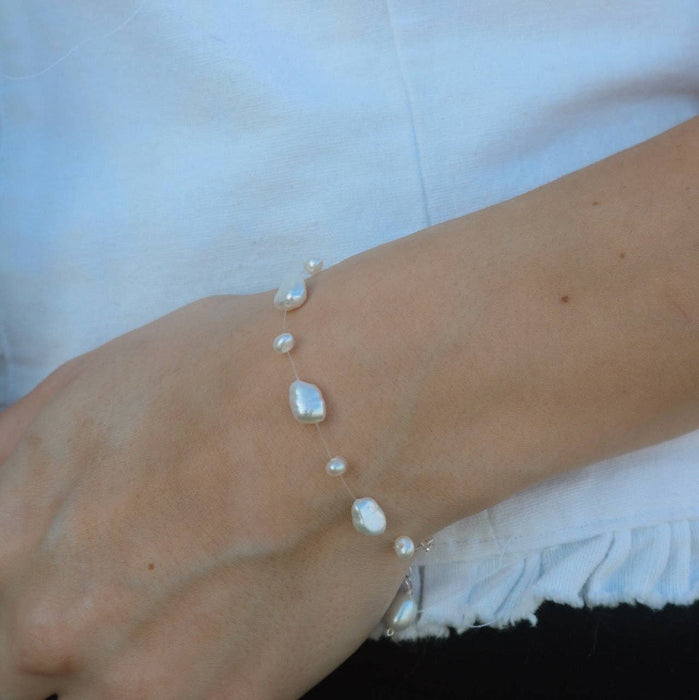 Floating Pearl Bracelet