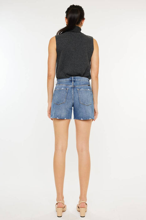 HIGH RISE DENIM SHORTS-KC8613M