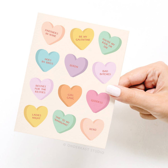 Galentine’s Candy Hearts Greeting Card