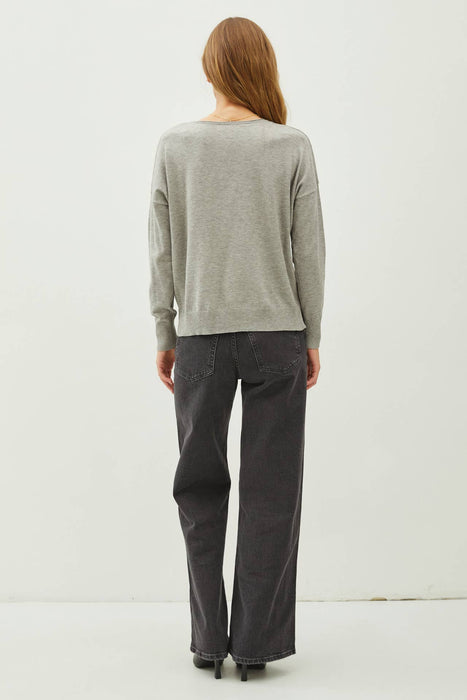 Ev Front Seam Sweater