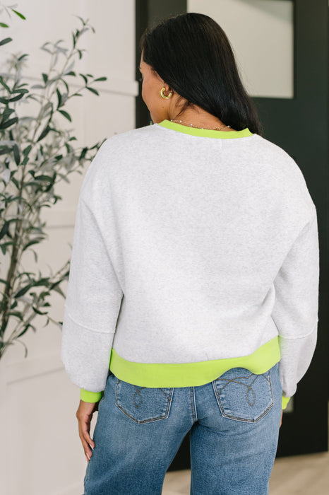 Can't Quit the Knit Contrast Pullover