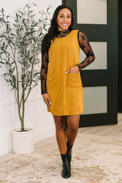 Feeling That Way Corduroy Dress