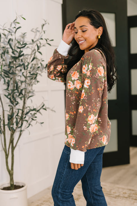 Somebody to Lean On Cable Ribbed Top