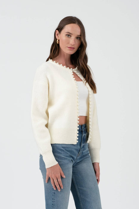 Pearl Trim Cardigan