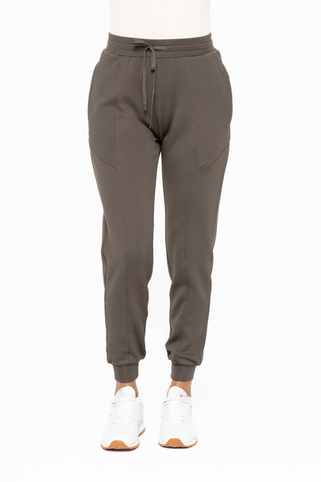 Cuffed Joggers with Zippered Pockets