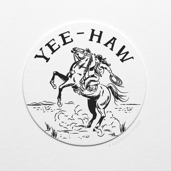 Yeehaw Cowgirl Coaster Set