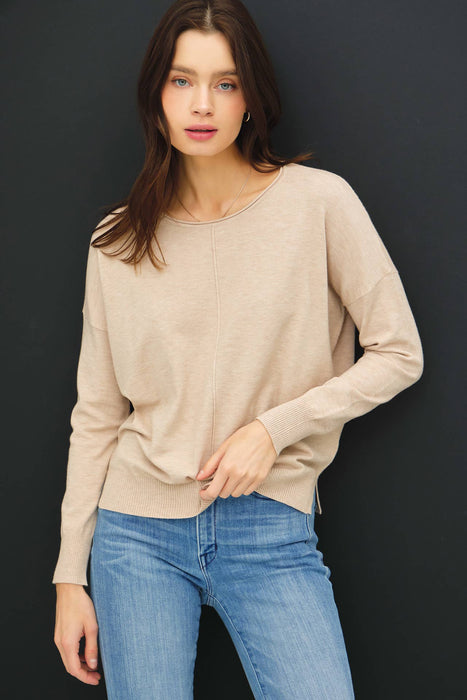 Ev Front Seam Sweater