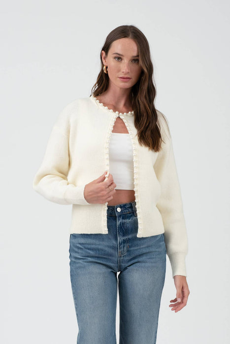 Pearl Trim Cardigan