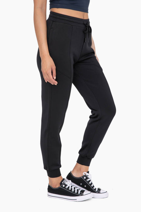 Cuffed Joggers with Zippered Pockets