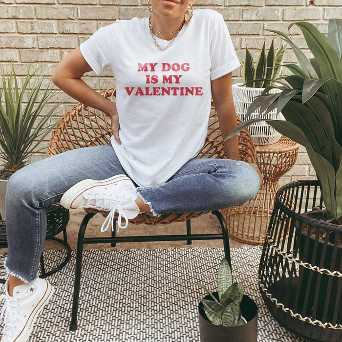 My Dog Is My Valentine Graphic Tee