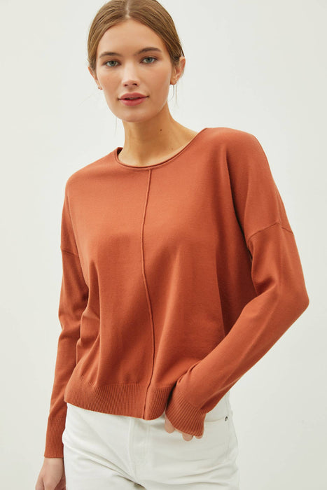 Ev Front Seam Sweater