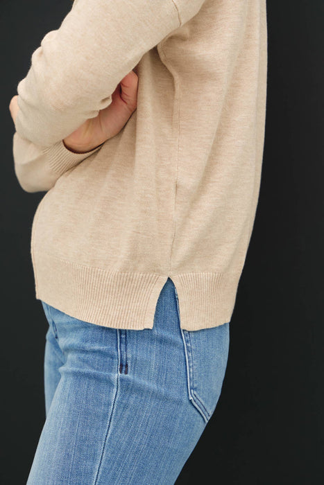 Ev Front Seam Sweater