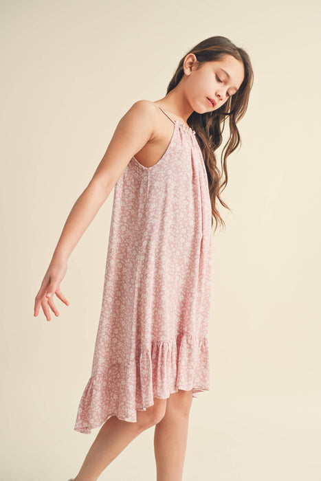 Halter Flounce Dress