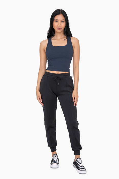 Cuffed Joggers with Zippered Pockets