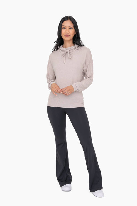 Brushed Cowl Neck Lounge Pullover