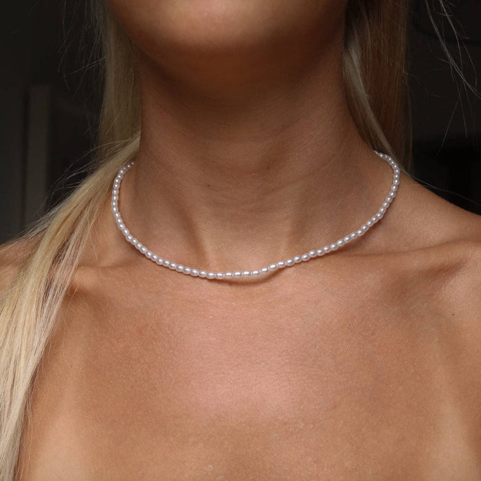 petite ocean pearl necklace